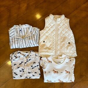 GUC Lot of girls equestrian tops size 4 & 6